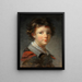 En pojke i en rödfodrad kappa - Jean-Honoré Fragonard — inramlat konstverk på väggen