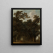 En skuggad avenue - Jean-Honoré Fragonard — inramlat konstverk på väggen