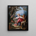 Blind Man's Buff - Jean-Honoré Fragonard — inramlat konstverk på väggen
