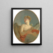 L'Amour skulle vara ett porträtt av Marie Catherine Colombe 1751-1830 i Cupidon - Jean-Honoré Fragonard — inramlat konstverk på väggen