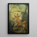 La Bascule - Jean-Honoré Fragonard — inramlat konstverk på väggen