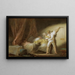 Le Verrou - Jean-Honoré Fragonard — inramlat konstverk på väggen