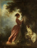 Le Chiffre d'amour The Souvenir - Jean-Honoré Fragonard — vy av konstverket