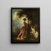 Le Chiffre d'amour The Souvenir - Jean-Honoré Fragonard — inramlat konstverk på väggen