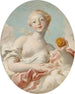 porträtt av Mademoiselle Marie-Catherine Colombe som Venus - Jean-Honoré Fragonard — vy av konstverket