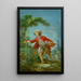 Le Jardinier - Jean-Honoré Fragonard — inramlat konstverk på väggen