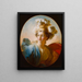 La Déesse Minerve - Jean-Honoré Fragonard — inramlat konstverk på väggen