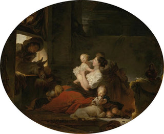 La Famille heureuse - Jean-Honoré Fragonard — vy av konstverket