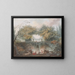 Le Petit Parc - Jean-Honoré Fragonard — inramlat konstverk på väggen