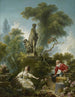 Le Progrès de l'Amour La Rencontre - Jean-Honoré Fragonard — vy av konstverket