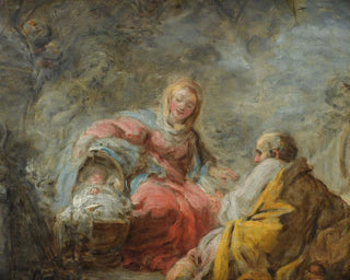 Le Repos pendant la fuite en Égypte - Jean-Honoré Fragonard — vy av konstverket