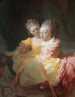 Les Deux Sœurs - Jean-Honoré Fragonard — vy av konstverket