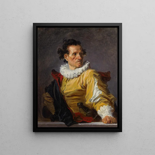Le Guerrier - Jean-Honoré Fragonard — inramlat konstverk på väggen
