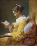 Ung flicka läser - Jean-Honoré Fragonard — vy av konstverket