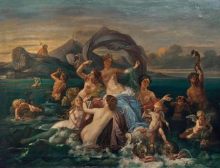 Le triomphe de Galatée - Jean-Jacques-François Monanteuil — vy av konstverket