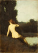 En badande kvinna Echo - Jean-Jacques Henner — vy av konstverket