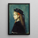 Ung flicka från Alsace - Jean-Jacques Henner — inramlat konstverk på väggen