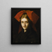 Ung alsacisk kvinna - Jean-Jacques Henner — inramlat konstverk på väggen