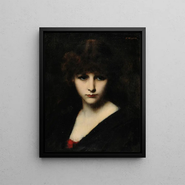 Candeur - Jean-Jacques Henner — inramlat konstverk på väggen