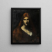 Fabiola - Jean-Jacques Henner — inramlat konstverk på väggen