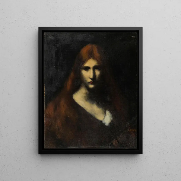 Fabiola - Jean-Jacques Henner — inramlat konstverk på väggen