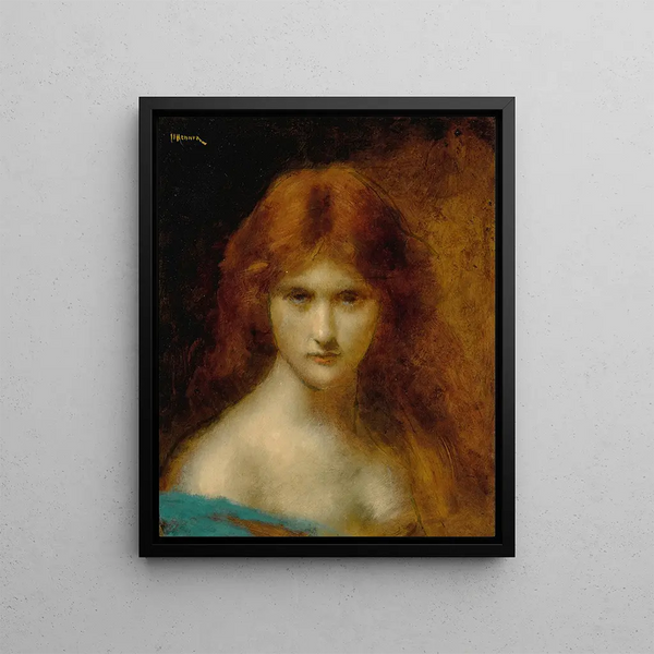 Judith - Jean-Jacques Henner — inramlat konstverk på väggen