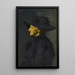 Madame Séraphin Henner - Jean-Jacques Henner — inramlat konstverk på väggen