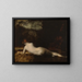Nymphe allongée - Jean-Jacques Henner — inramlat konstverk på väggen