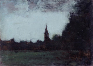 JeanJacques Henner - Paysage dAlsace le clocher de Bernwiller.webp