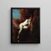 Sara la baigneuse - Jean-Jacques Henner — inramlat konstverk på väggen