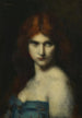 Studie av kvinnans huvud - Jean-Jacques Henner — vy av konstverket