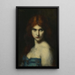 Studie av kvinnans huvud - Jean-Jacques Henner — inramlat konstverk på väggen