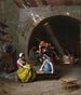 Almehs som spelar dam - Jean-Léon Gérôme — vy av konstverket