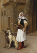 Arnaut och två hundar - Jean-Léon Gérôme — vy av konstverket