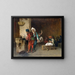 Café House i Kairo, kulor - Jean-Léon Gérôme — inramlat konstverk på väggen