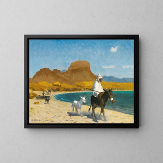 Golfe d'Aqaba - Jean-Léon Gérôme — inramlat konstverk på väggen