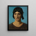Tête d'une femme italienne - Jean-Léon Gérôme — inramlat konstverk på väggen