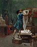 Pygmalion och Galatea (oljemålning) - Jean - Léon Gérôme — vy av konstverket