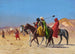 Kavallerister som korsar öknen - Jean-Léon Gérôme — vy av konstverket