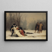 Le Duel après le bal masqué - Jean-Léon Gérôme — inramlat konstverk på väggen