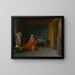 Le poète rêve de Cupidon au coin du feu - Jean-Léon Gérôme — inramlat konstverk på väggen