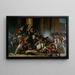 Prise du Louvre den 29 juli 1830, massakern på de schweiziska gardisterna - Jean-Louis Bézard — inramlat konstverk på väggen