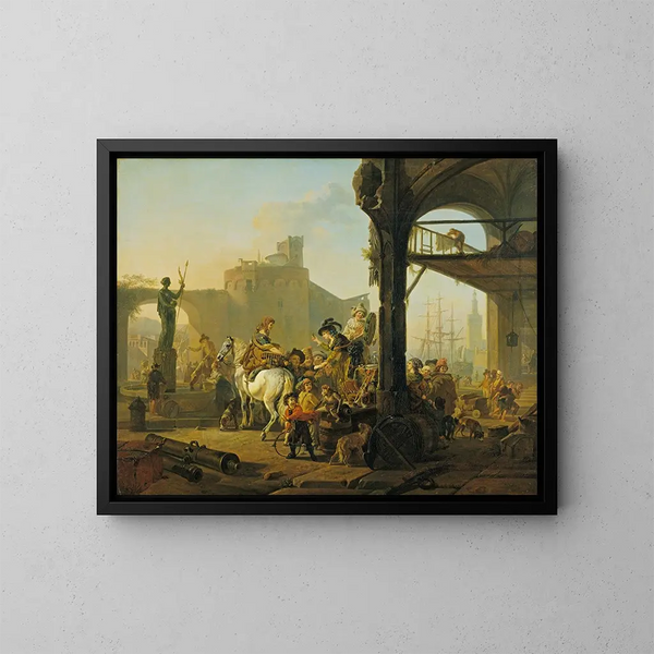 L'Élixir - Jean-Louis Demarne — inramlat konstverk på väggen