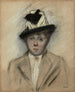 Femme au Chapeau - Jean-Louis Forain — vy av konstverket
