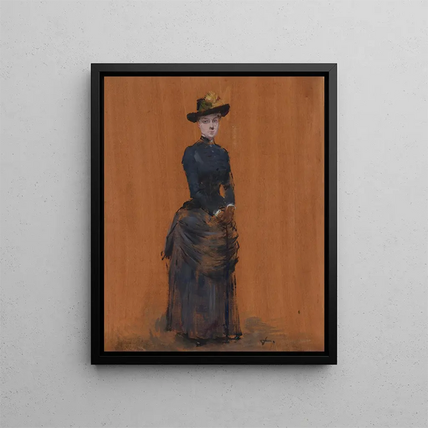 en elegant kvinna - Jean-Louis Forain — inramlat konstverk på väggen