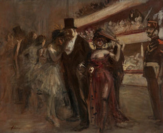 La scène d'opéra - Jean-Louis Forain — vy av konstverket