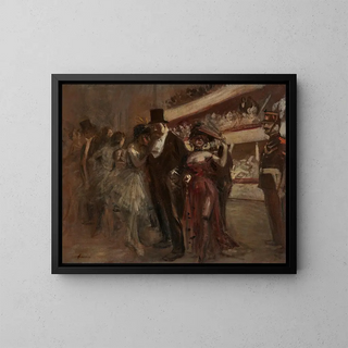 La scène d'opéra - Jean-Louis Forain — inramlat konstverk på väggen