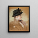 Portrait av en ung elegant i hatt - Jean-Louis Forain — inramlat konstverk på väggen