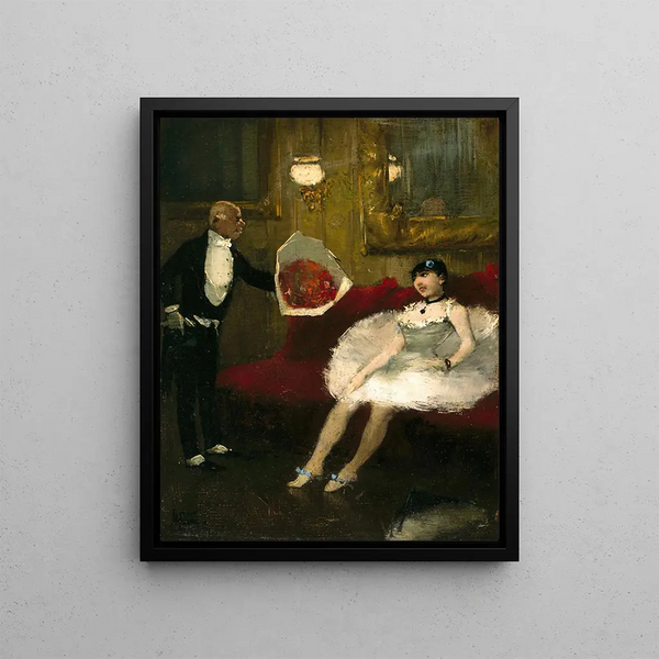 L'Admirateur - Jean-Louis Forain — inramlat konstverk på väggen