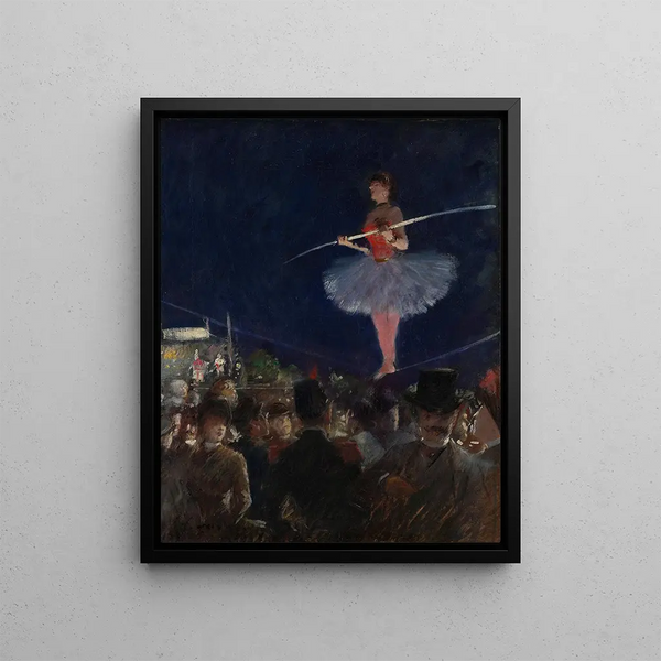 Funambule - Jean-Louis Forain — inramlat konstverk på väggen